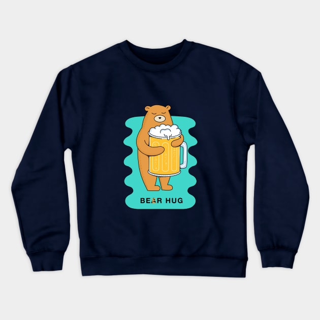 Beer Hug Crewneck Sweatshirt by coffeeman